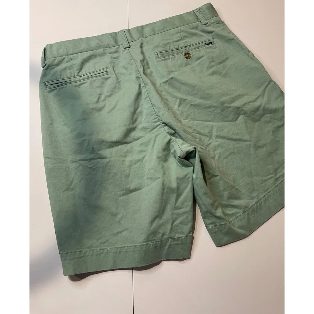 Polo Ralph Lauren Mens Sage Green Stretch Classic Fit Chino Shorts Size 33